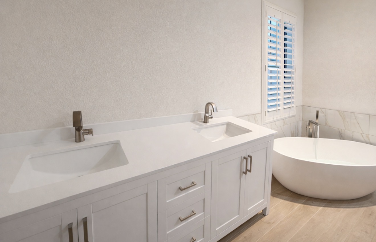 Completed bathroom plumbing remodel
